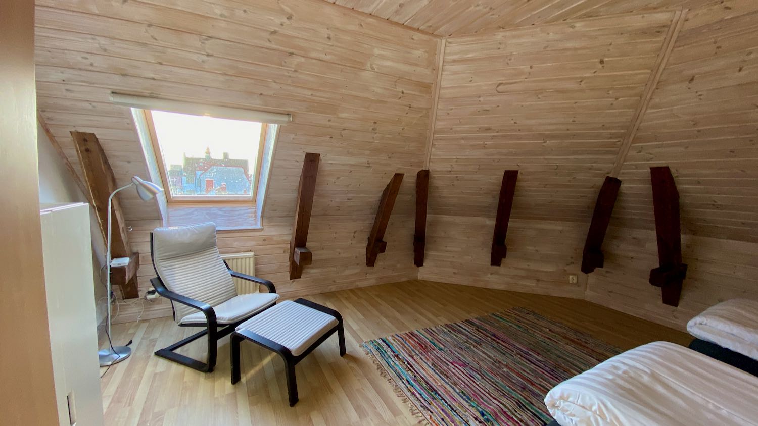 Hotell-lägenhet, vindsvåning vid Adelsgatan, mingelgård för möten