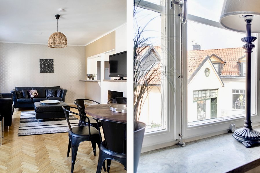 Boka 2026 - Paradvåning på Stora Torget - 150 m2 - 12 bäddar - bra för möten