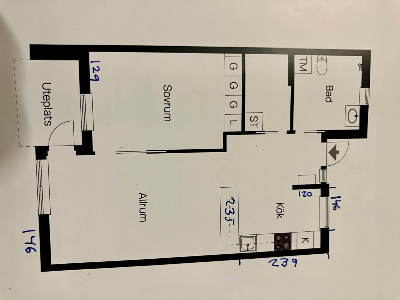 Lägenhet med egen uteplats, intill Skansport, nära Almedalen