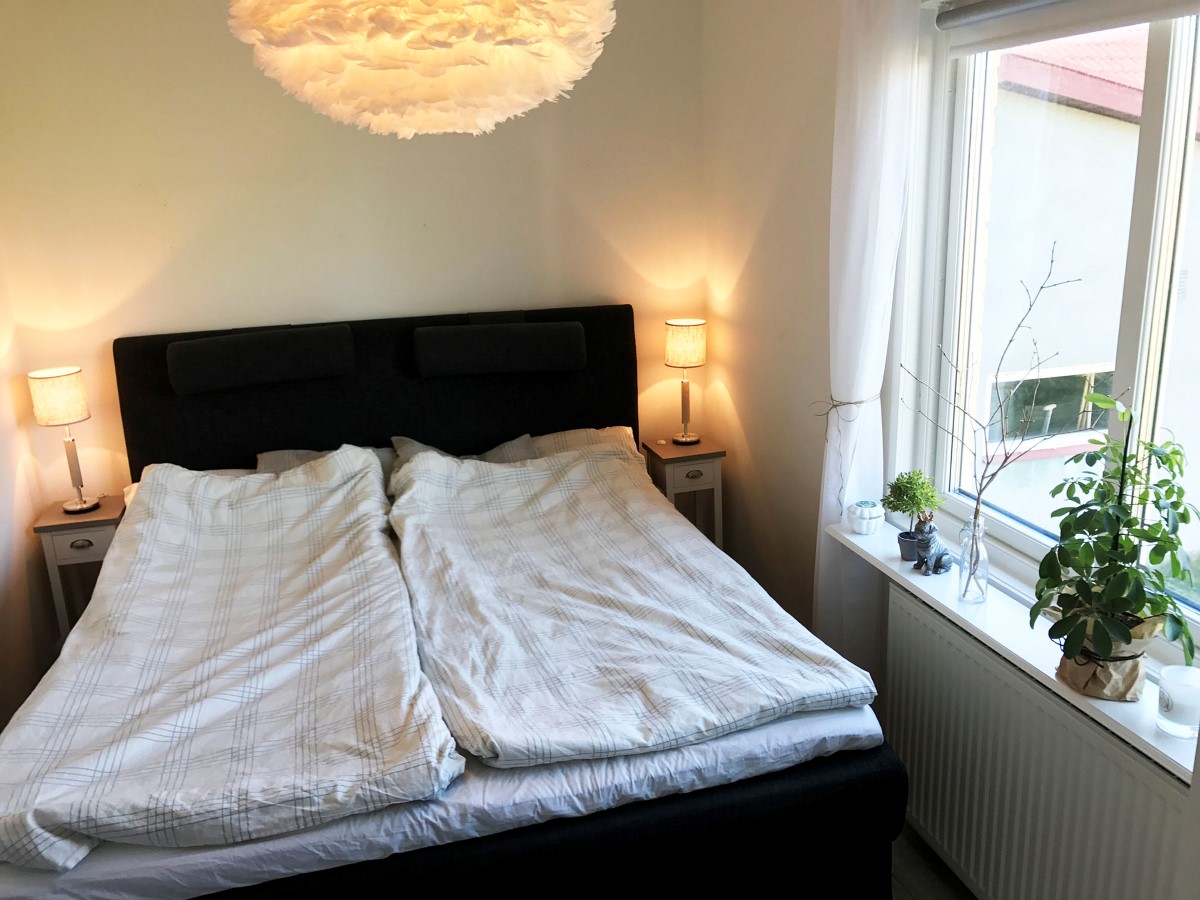 Fint  hus med trädgård för 6 personer bara 1 km från Söderport