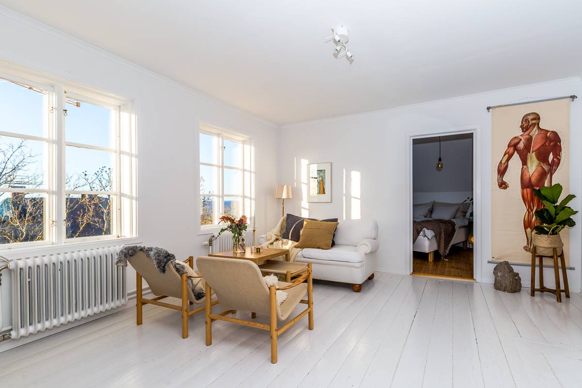 Fin lägenhet på Slottsbacken mitt i Visby innerstad. Boka 2018