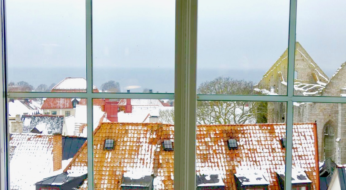 Hus på klippkanten med 180' utsikt över hela Visby innerstad