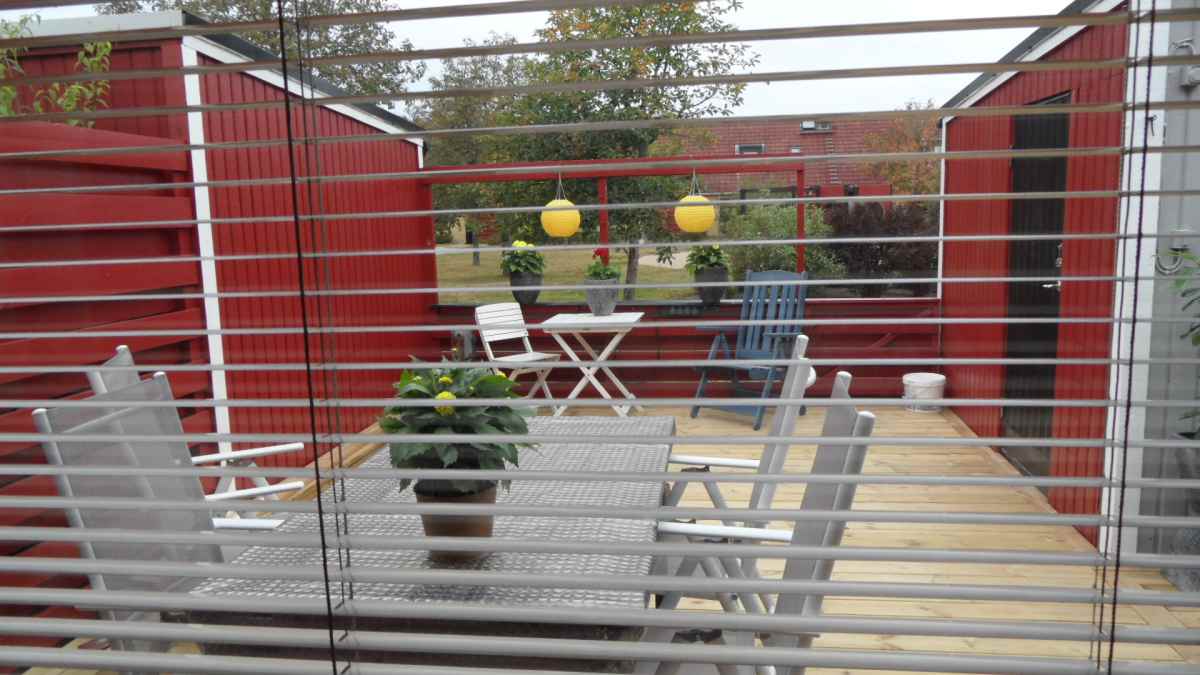 Radhus i östra Visby med solterrass och 2 bäddar