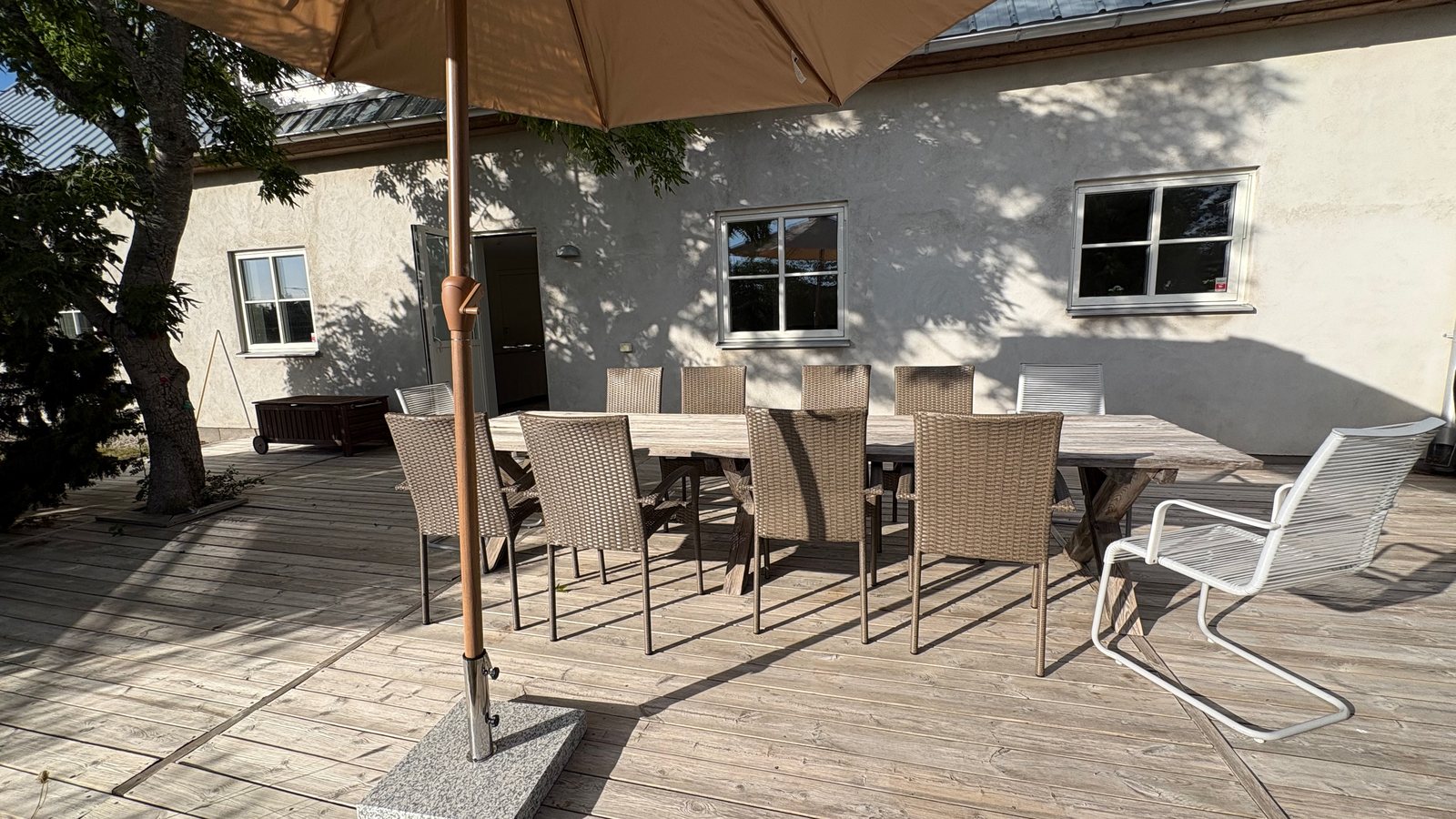 Nybyggd Villa, 6:a, upp till 15 bäddar, med solig trädgård nära Visby sommarland